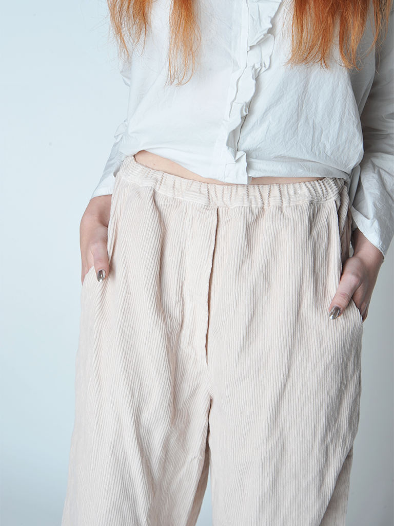 Blush Corduroy Blic Trouser