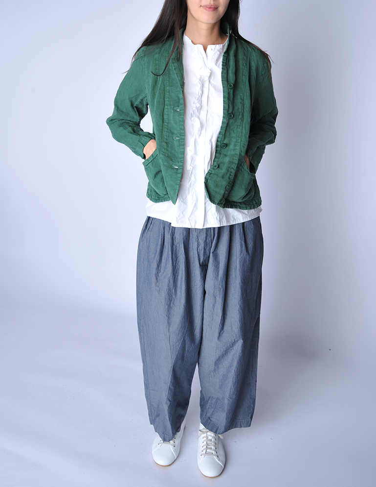 Toxis Green Linen Lytta Jacket - Roztayger