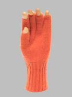 Orange Cashmere Fingerless Gloves