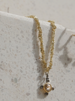 Gold Grey Diamond Pendant Neck - Roztayger