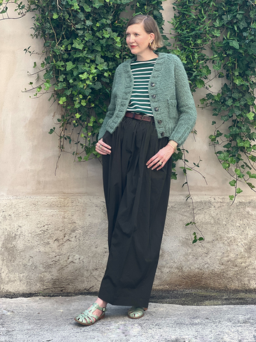 
  
	
    
	
    Jade Green Ingrid Cardigan