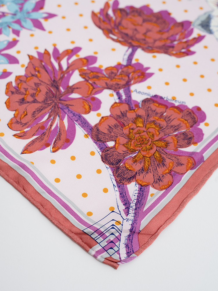 
                  
                    Pink Mix Floral Silk Scarf - Roztayger
                  
                