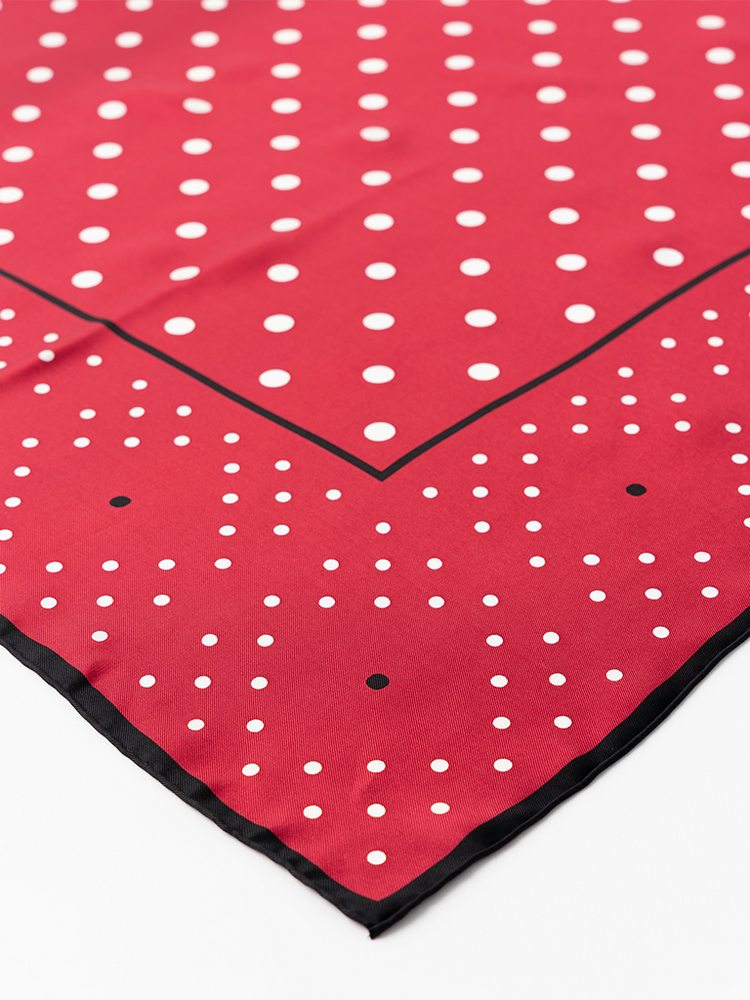
                  
                    Red  Dot Silk  Scarf - Roztayger
                  
                