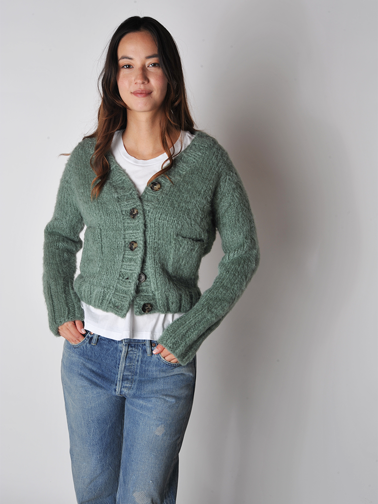 Jade Green Ingrid Cardigan