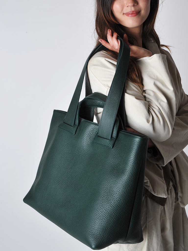 No An Dark Green Plein Tote – Roztayger - Main Image