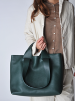 Dark Green Plein Tote