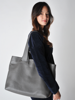 Gummetal Grey Plein Tote