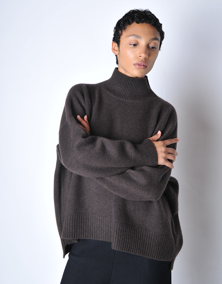 
                  
                    Chocolate Kaila Turtleneck Sweater - Roztayger
                  
                