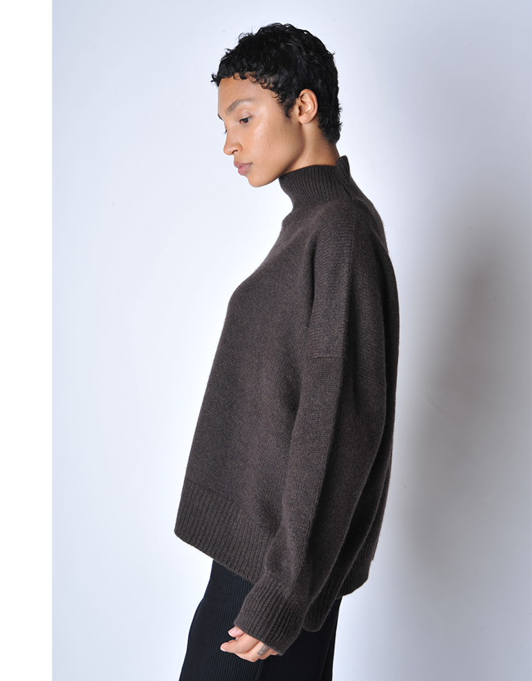 
                  
                    Chocolate Kaila Turtleneck Sweater - Roztayger
                  
                