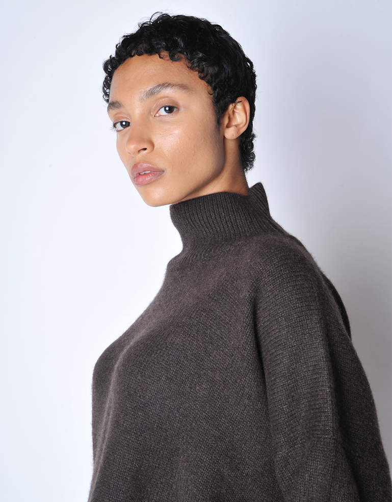 
                  
                    Chocolate Kaila Turtleneck Sweater - Roztayger
                  
                