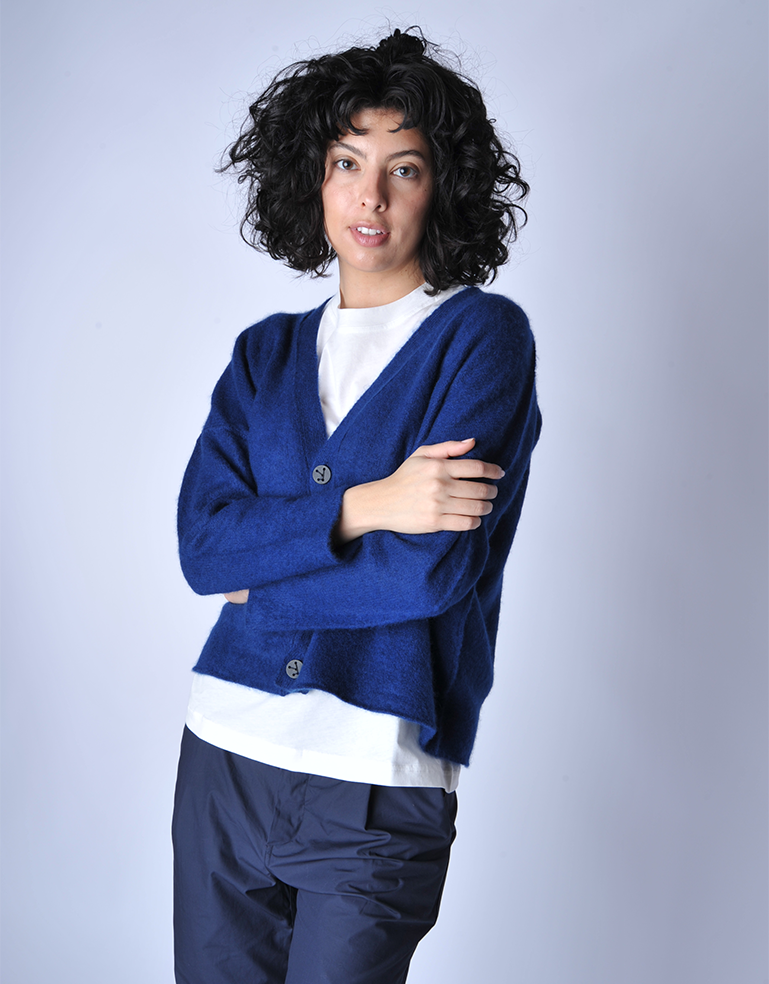 Indigo Ila Cashmere Cardigan - Roztayger