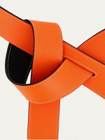 Black and Orange Reversible Belt - Roztayger