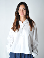 White Poplin Brit Shirt