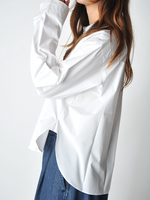 White Poplin Brit Shirt