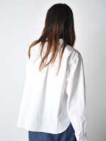 White Poplin Brit Shirt