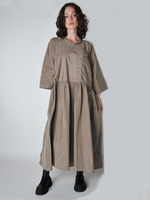 Dune Delos Drop Waist Taffeta Dress