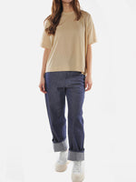 Peggy Five Pocket Blue baggy Jeans - Blue Denim Jeans | Roztayger