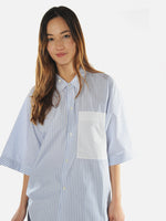 Blue and White Striped Shirt - Beech Blue Striped Shirt by Sofie D'Hoore | Roztayger