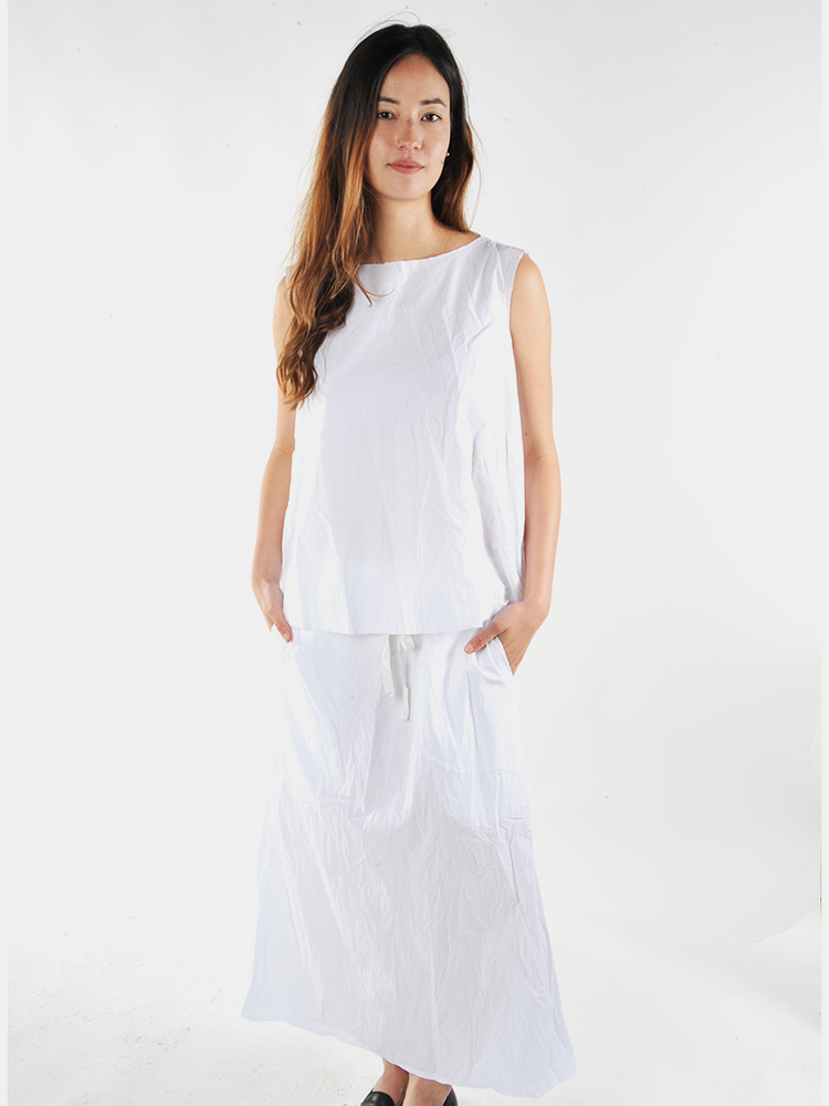 
                  
                    White Medium Long Twisted Skirt - Roztayger
                  
                