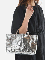 Silver Ecco Nappa City Bag - Roztayger