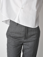 Grey Herringbone High Waisted Perth Pant