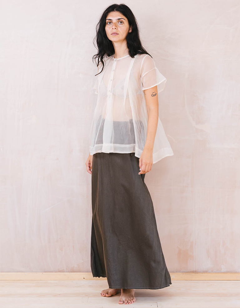Eggnog Organza Dolls Blouse - Roztayger