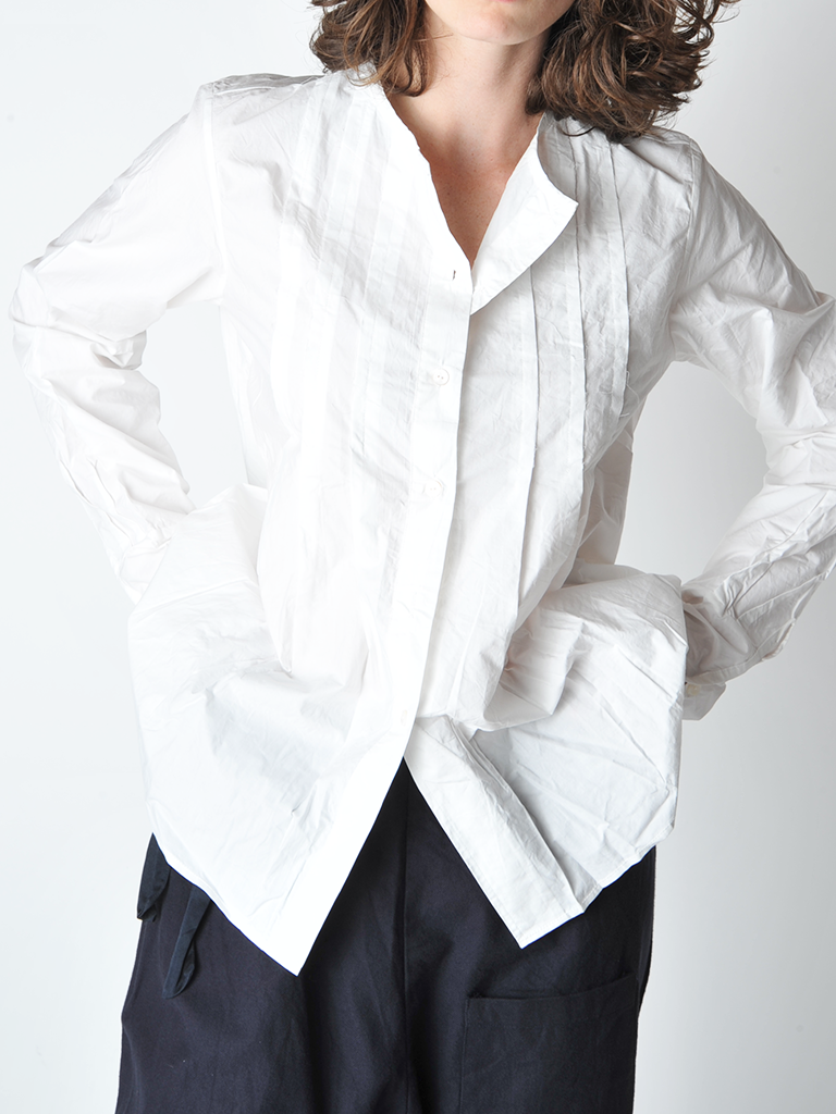 White Pleat Shirt