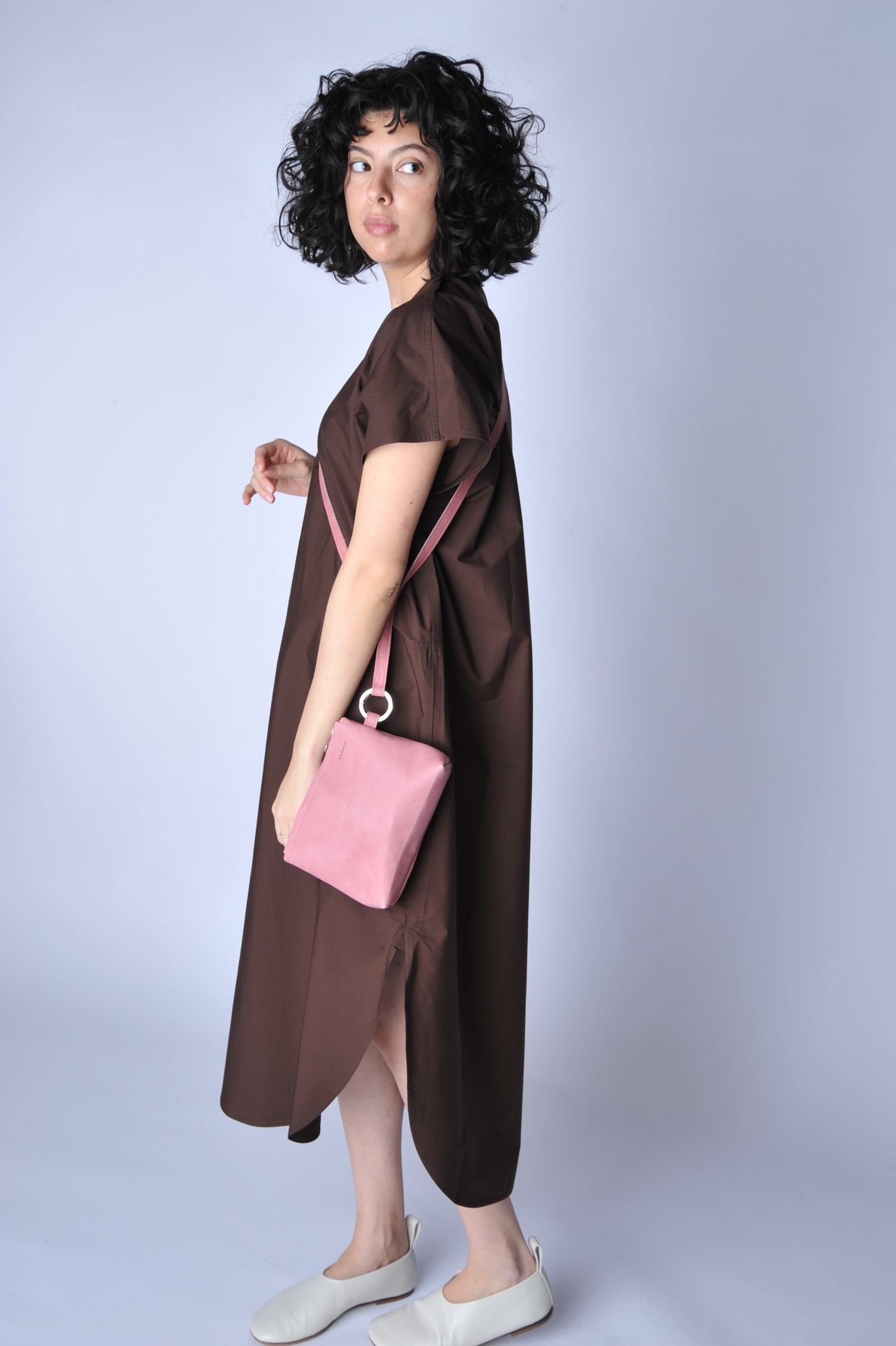 Pink Pouch with Strap - Roztayger