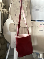 Bordeaux and Pink Soft Bucket Bag