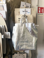 Trakatan Bags - Italian Leather Silver Handbag - Roztayger