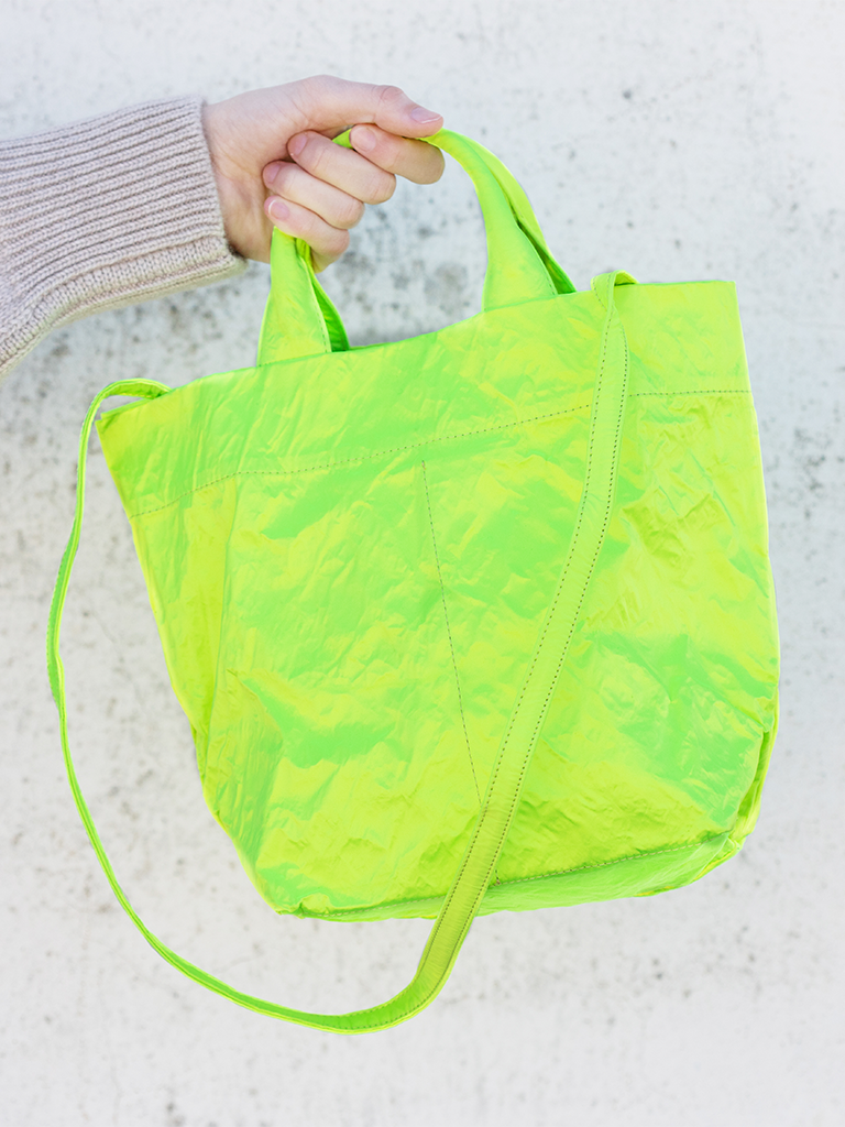 Zilla | Fluorescent Yellow Satin Dado Bag – Roztayger Zilla | Fluorescent Yellow Satin Dado Bag – Roztayger