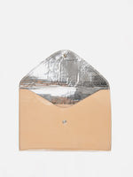 Nude Patent Leather Envelope - Roztayger