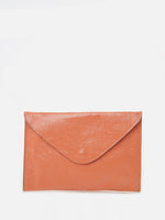 Coral Patent Leather Envelope - Roztayger