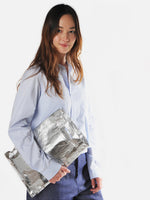 Silver Ecco Nappa Lunch Bag - Roztayger