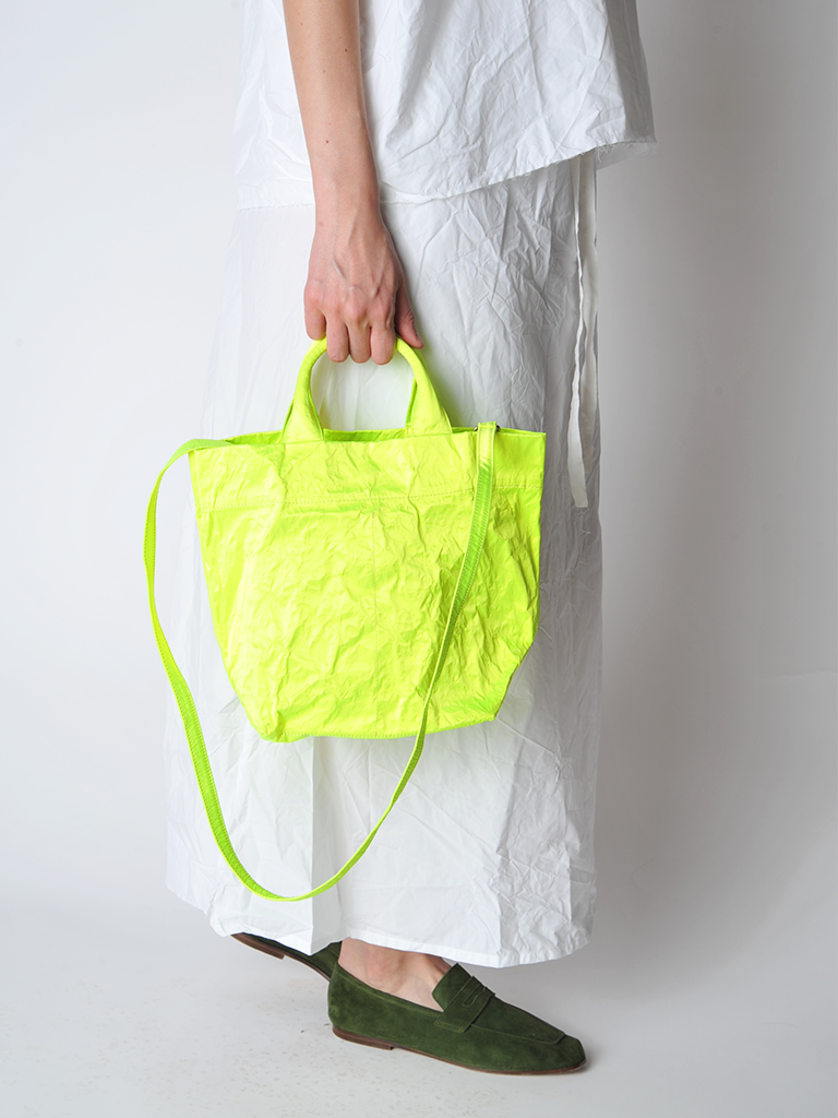 Zilla | Fluorescent Yellow Satin Dado Bag – Roztayger Zilla | Fluorescent Yellow Satin Dado Bag – Roztayger