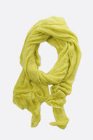 Chartreuse Diamond Shaped Cashmere Scarf - Roztayger