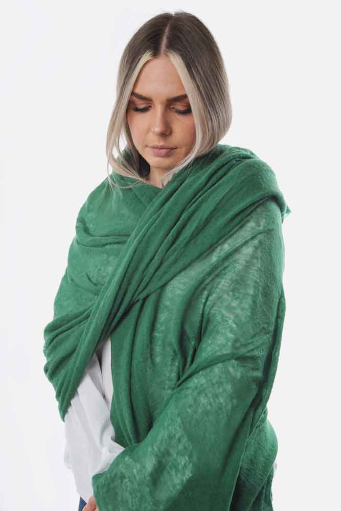 Emerald Green - Wool Scarf