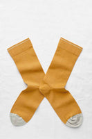 Plain Uni 185 Golden Caramel Socks - Roztayger