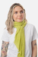 Chartreuse Classic Knit Diamond Cashmere Scarf - Roztayger
