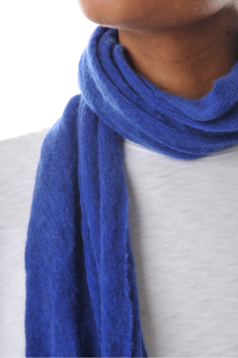 Bright Blue Cashmere Melange Tube Scarf - Roztayger