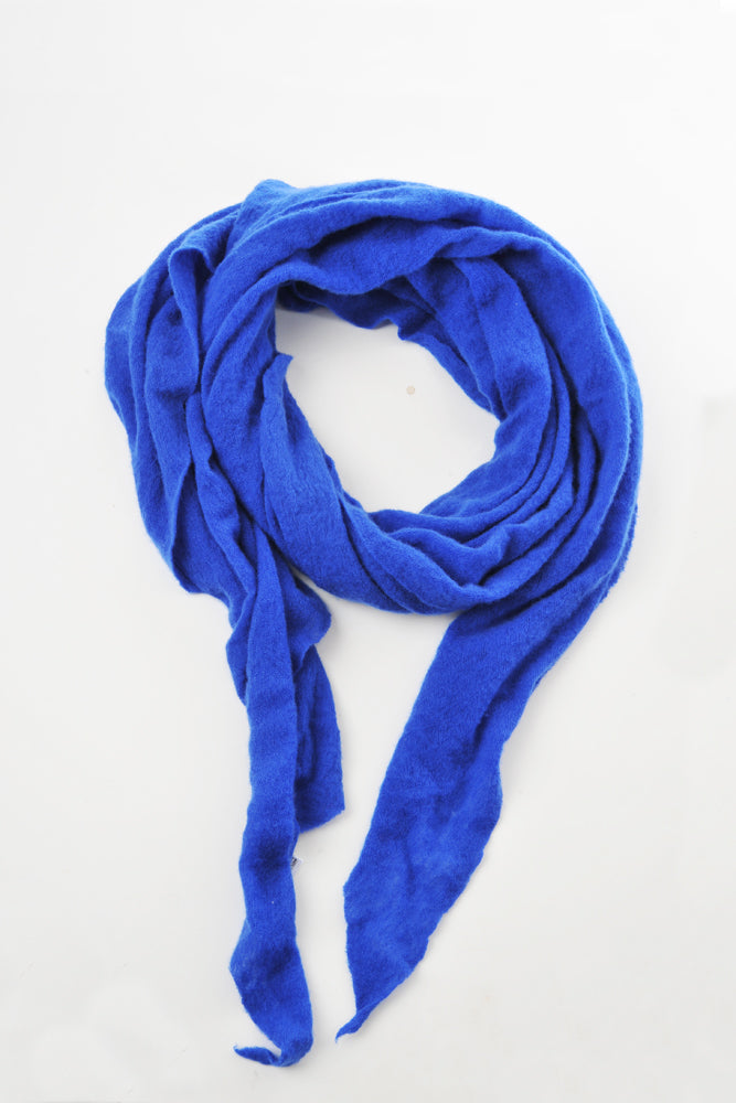 Bright Blue Diamond Shaped Cashmere Scarf - Roztayger