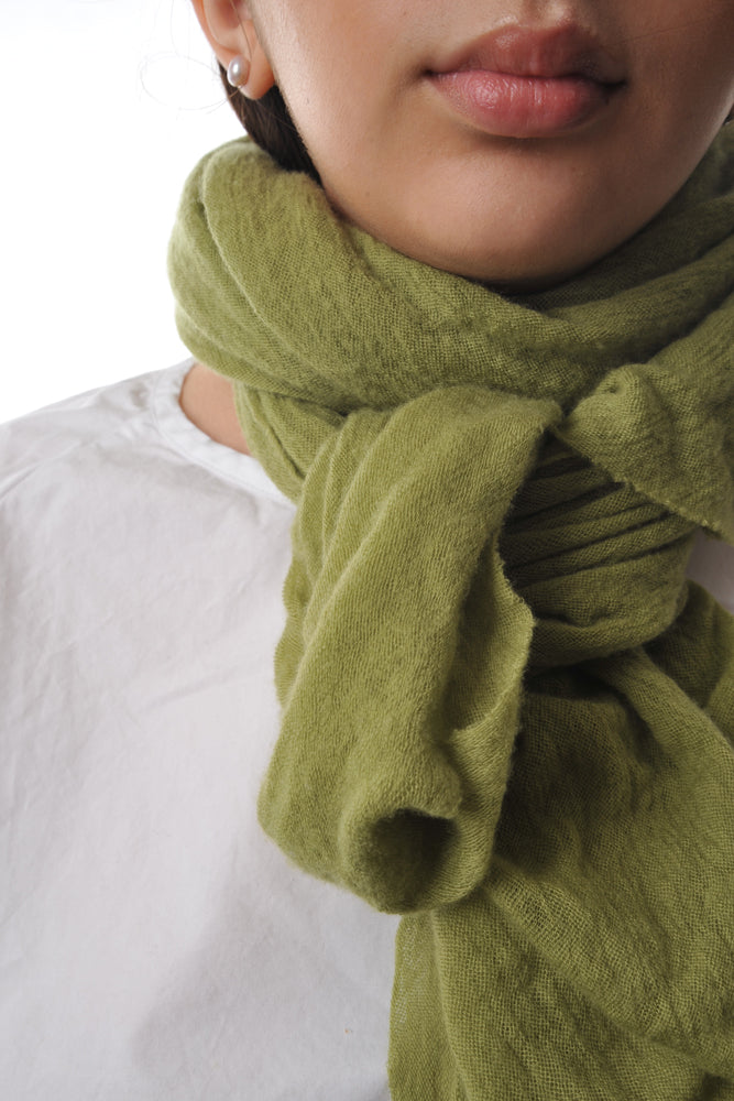 
                  
                    Bright Olive Diamond Shaped Cashmere Scarf - Roztayger
                  
                