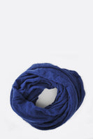 Thick Navy Cashmere Tube Scarf - Roztayger