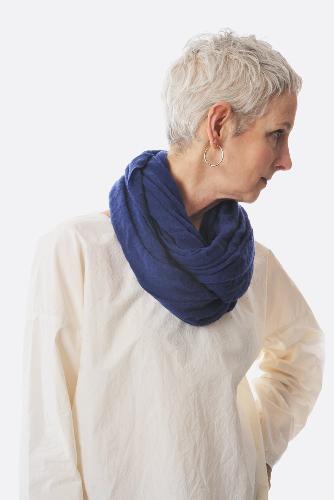 
                  
                    Thick Navy Cashmere Tube Scarf - Roztayger
                  
                