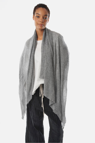 
  
	
    
	
    Grey Melange Barre Knit cashmere stole