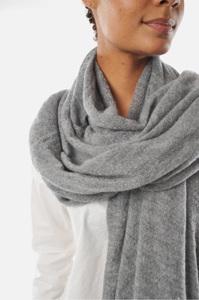 
                  
                    Grey Melange cashmere stole - Roztayger
                  
                