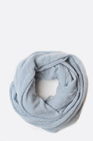 Dusty Blue Thick Cashmere Tube Scarf - Roztayger