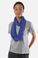 Bright Blue Cashmere Tube Scarf - Roztayger