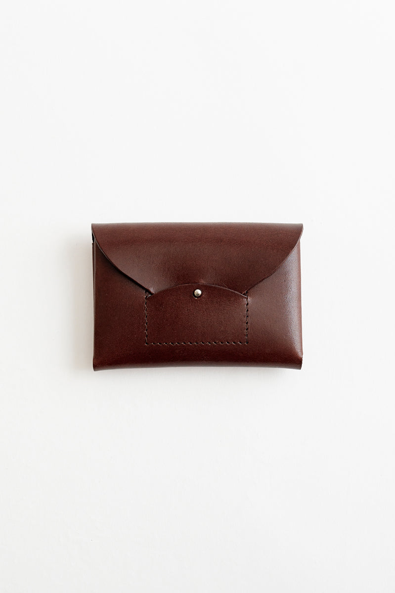 Dark Brown Ric Rac Card Case - Roztayger