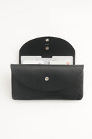 Black 3F Long Fold Wallet - Roztayger